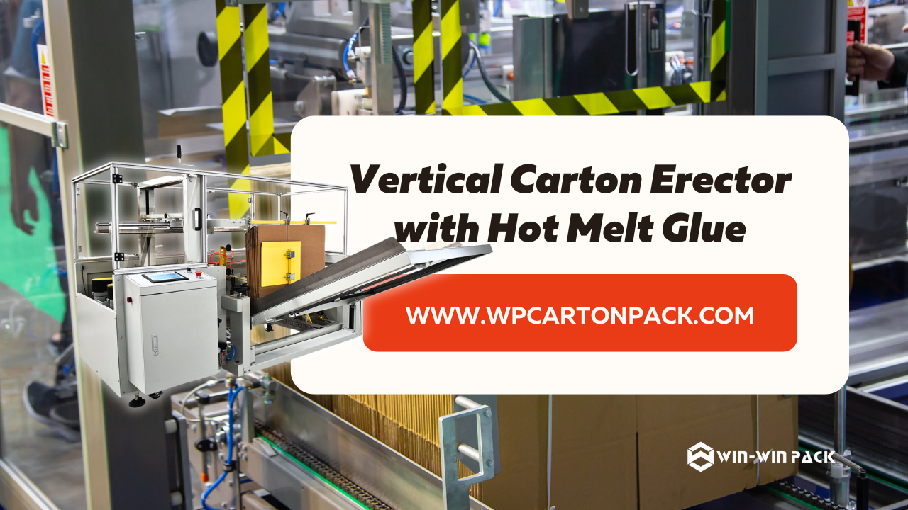 Vertical Carton Erector with Hot Melt Glue/Case Erector/Packaging Machinery