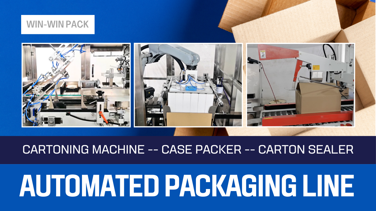 Food Automation Packaging Production Line/Cartoning Machine/Case Packer/Carton Sealer