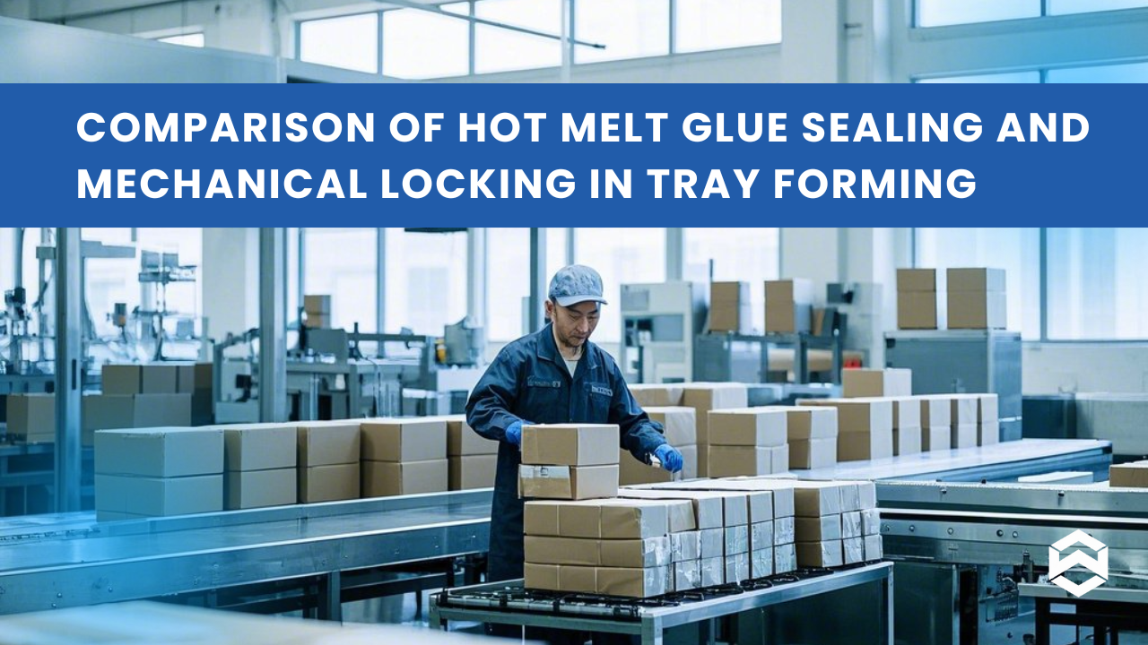 Comparison of Hot Melt Glue Sealing and Mechanical Locking in Tray Forming