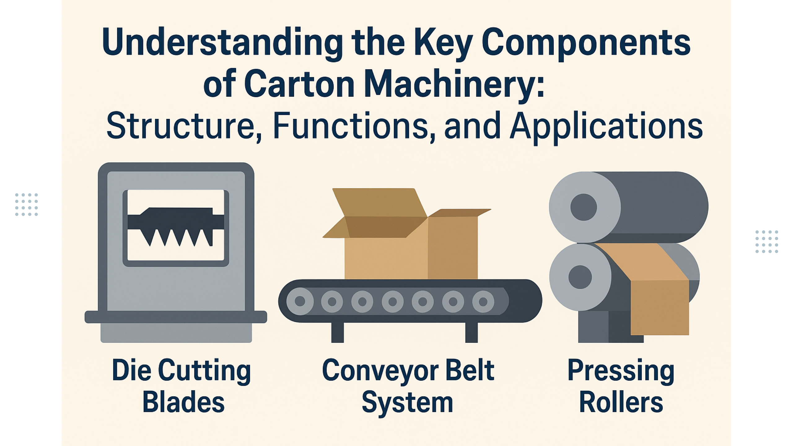 Understanding the Key Components of Carton Machinery: Structure, Functions, and Applications