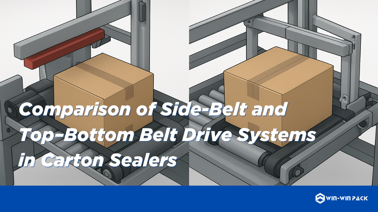 Comparison of Side-Belt and Top–Bottom Belt Drive Systems in Carton Sealers