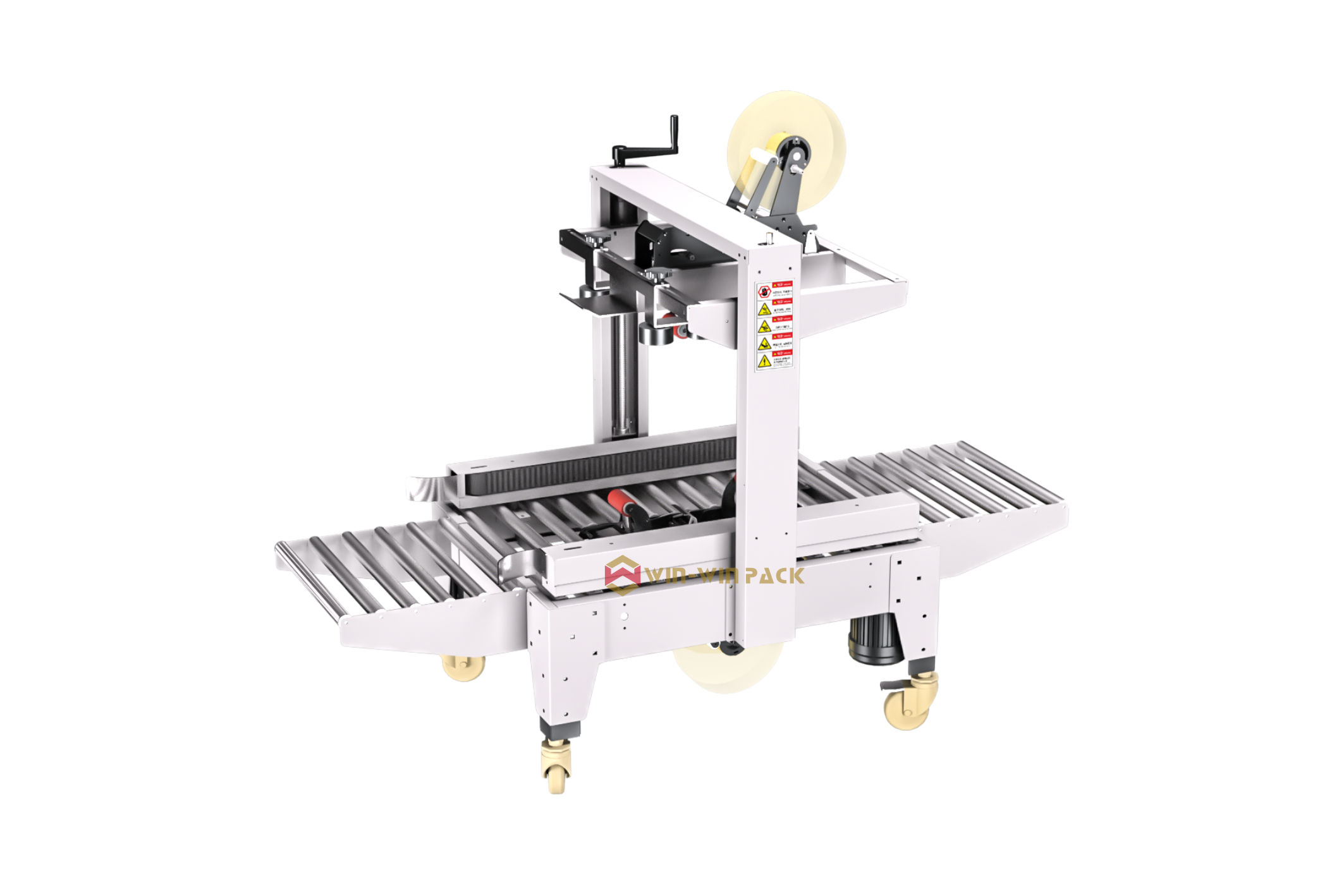 side belts driven carton sealer 