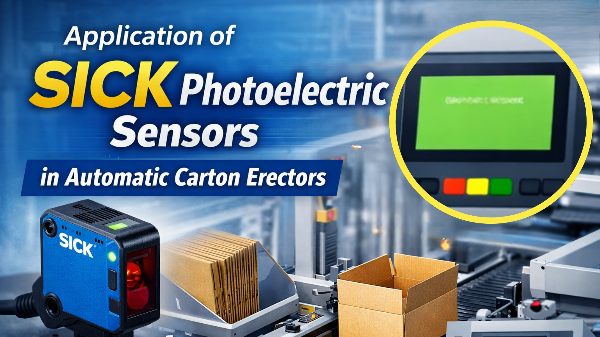 Application of SICK Photoelectric Sensors in Automatic Carton Erectors
